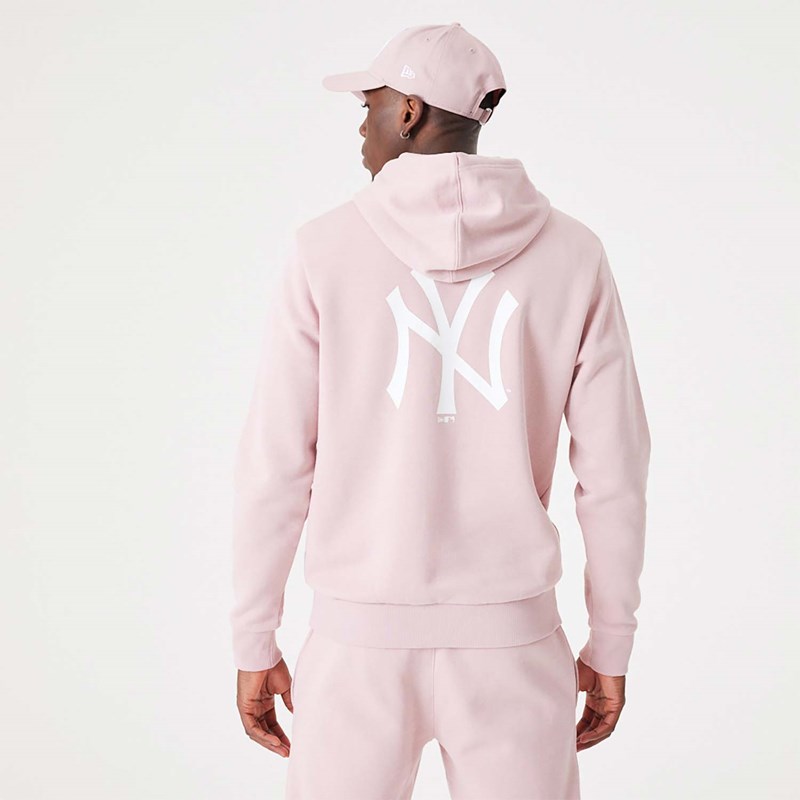 Sudadera new era rosa discount