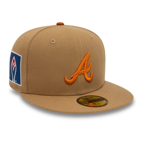 59fifty New Era Atlanta Braves Fall Colours Fitted Gorras Marrom | BRJEQ-6981