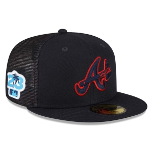 59fifty New Era Atlanta Braves MLB Spring Entrenamiento Fitted Gorras Azules | JIFEY-1685