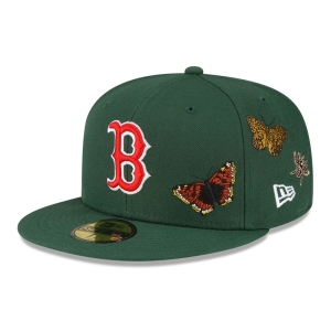 59fifty New Era Boston Sox Felt X MLB Fitted Gorras Verdes | ZIONQ-8367