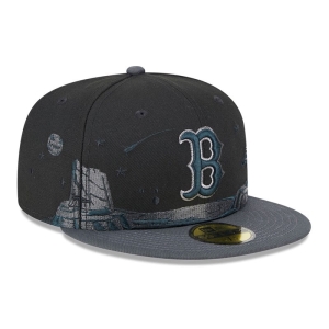 59fifty New Era Boston Sox Planetary Fitted Gorras Negros | YLPAO-7390