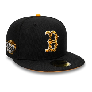 59fifty New Era Boston Sox Tiger Fill Fitted Gorras Negros | KSETR-1864