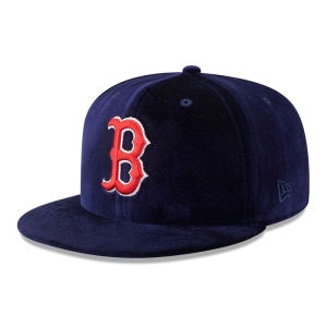 59fifty New Era Boston Sox Velvet Fitted Gorras Azules | EJPVB-6731