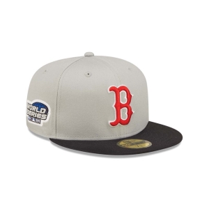 59fifty New Era Boston Sox World Series Fitted Gorras Grises | RJLUN-4217