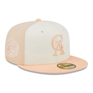 59fifty New Era California Angels Anniversary Fitted Gorras Rosas | AOMQX-5437