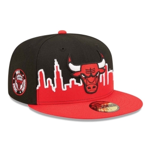 59fifty New Era Chicago Bulls NBA Tip Off 2022 Fitted Gorras Negros | XSWMK-3860
