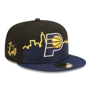 59fifty New Era Indiana Pacers NBA Tip Off 2022 Fitted Gorras Negros | WALXQ-7089