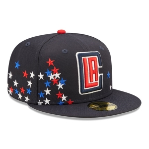 59fifty New Era La Clippers NBA Americana Fitted Gorras Azules | MUHXF-4023