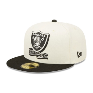 59fifty New Era Las Vegas Raiders NFL Sideline 2022 Fitted Gorras Blancos | LAEBK-2781