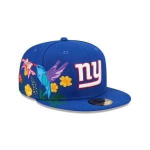 59fifty New Era New York Giants NFL Blooming Fitted Gorras Azules | MXPGZ-9372