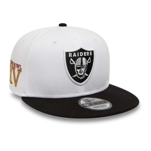 9fifty New Era Las Vegas Raiders Crown Patches Gorras Blancos | KBMVZ-1725