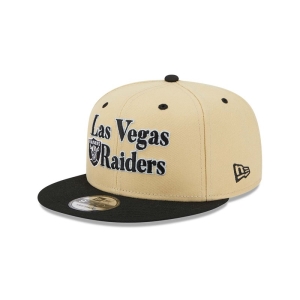 9fifty New Era Las Vegas Raiders NFL Retro Gorras Creme | CVYOR-7034