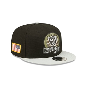 9fifty New Era Las Vegas Raiders NFL Salute To Service Gorras Negros | MSHQE-4892