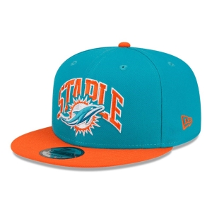 9fifty New Era Miami Dolphins X Staple Gorras Azules | SALJY-4127