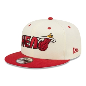 9fifty New Era Miami Heat Logo Blend Gorras Blancos | OURXT-9381