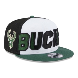 9fifty New Era Milwaukee Bucks NBA Back Half Gorras Verdes | ZOYAB-6324