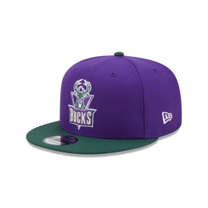 9fifty New Era Milwaukee Bucks NBA Classic Gorras Morados | HUVMD-8279