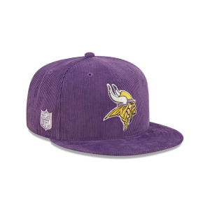 9fifty New Era Minnesota Vikings NFL Retro Cord Gorras Morados | ECGKA-9643