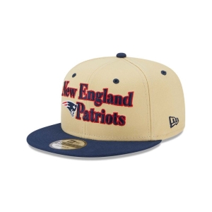 9fifty New Era New England Patriots NFL Retro Gorras Creme | XRTAN-3029