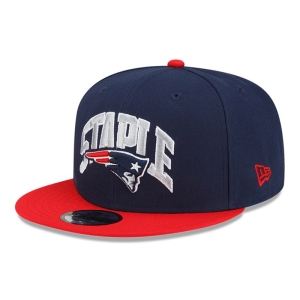 9fifty New Era New England Patriots X Staple Gorras Azules | JEQIN-8095