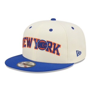 9fifty New Era New York Knicks Blend Gorras Blancos | PEGNS-7216