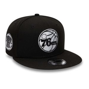 9fifty New Era Philadelphia 76ers Gorras Negros | ZHEKO-7284