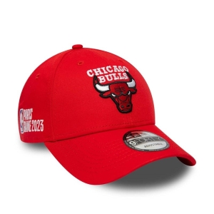 9forty New Era Chicago Bulls NBA Paris Games Adjustable Gorras Rojos | UXCPN-5697