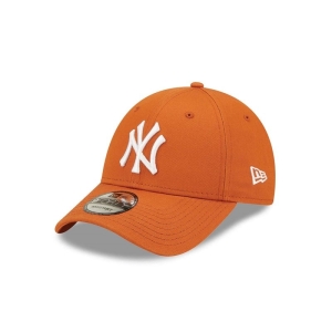 9forty New Era New York Yankees League Essentials Adjustable Gorras Naranjas | LVNBH-5602