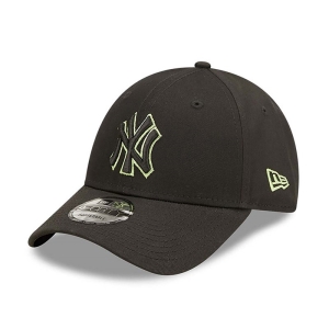 9forty New Era New York Yankees Team Outline Adjustable Gorras Negros | NUDEV-1342