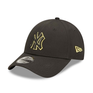 9forty New Era New York Yankees Team Outline Adjustable Gorras Negros | TWPCM-4615