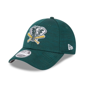 9forty New Era Oakland Athletics MLB Clubhouse Adjustable Gorras Verdes | BLMUE-8206