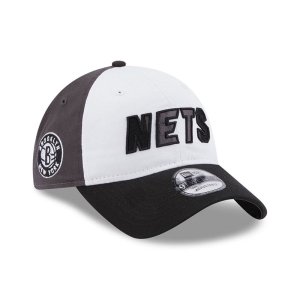 9twenty New Era Brooklyn Nets NBA Back Half Adjustable Gorras Negros | BCYFK-6293
