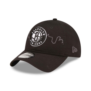 9twenty New Era Brooklyn Nets NBA Tip Off 2022 Adjustable Gorras Negros | FBVEW-9675