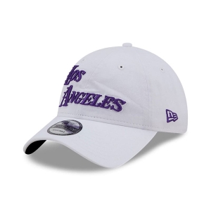 9twenty New Era La Lakers Authentics City Edition Adjustable Gorras Blancos | XDKWP-9123