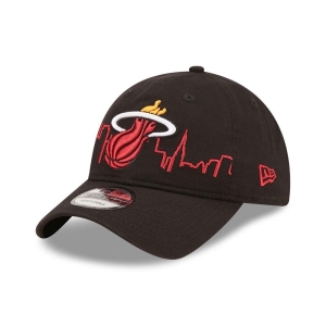9twenty New Era Miami Heat NBA Tip Off 2022 Adjustable Gorras Negros | LKEBU-7135