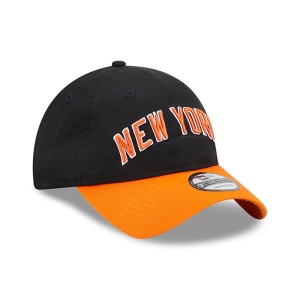 9twenty New Era New York Knicks Authentics City Edition Adjustable Gorras Negros | ATQWF-4738