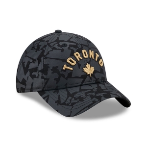 9twenty New Era Toronto Raptors Authentics City Edition Adjustable Gorras Grises | WYNQB-4378