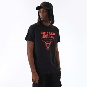 Camiseta New Era Chicago Bulls NBA Foil Negros | VKYMG-1978