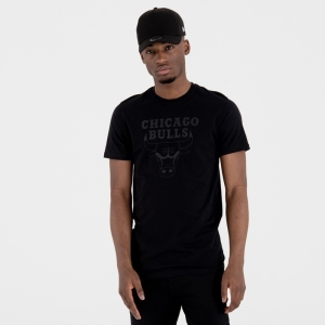 Camiseta New Era Chicago Bulls Team Logo Negros | BYADN-4795