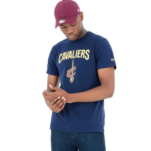 Camiseta New Era Cleveland Cavaliers NBA Logo Azules | QUFJR-5928