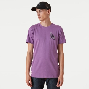 Camiseta New Era La Dodgers MLB Team Logo Morados | OENIL-0415