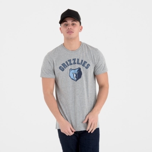 Camiseta New Era Memphis Grizzlies NBA Team Logo Grises | DNOWI-4732