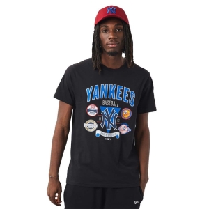 Camiseta New Era New York Yankees Champ Series Negros | WCEGK-2804