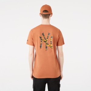 Camiseta New Era New York Yankees Logo Marrom | ZETYJ-7981