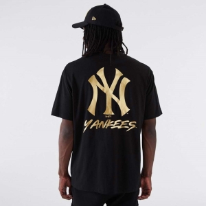 Camiseta New Era New York Yankees MLB Negros | ESJMH-5230