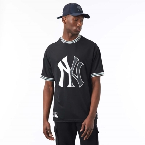 Camiseta New Era New York Yankees MLB Team Logo Negros | TUWZD-6830