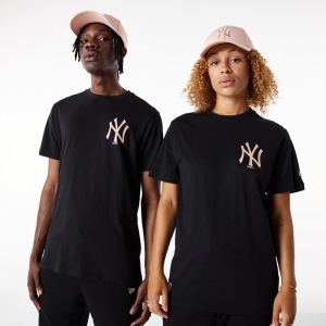 Camiseta New Era New York Yankees Mb League Essential Negros | XNKED-3875