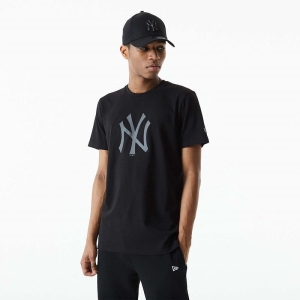 Camiseta New Era New York Yankees Reflective Print Negros | MDOCS-2748