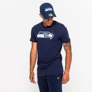 Camiseta New Era Seattle Seahawks Team Logo Azules | FPTVI-8562