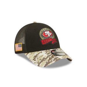 Gorras De Camionero New Era San Francisco 49ers NFL Salute To Service Gorras Negros | UIRSN-0753